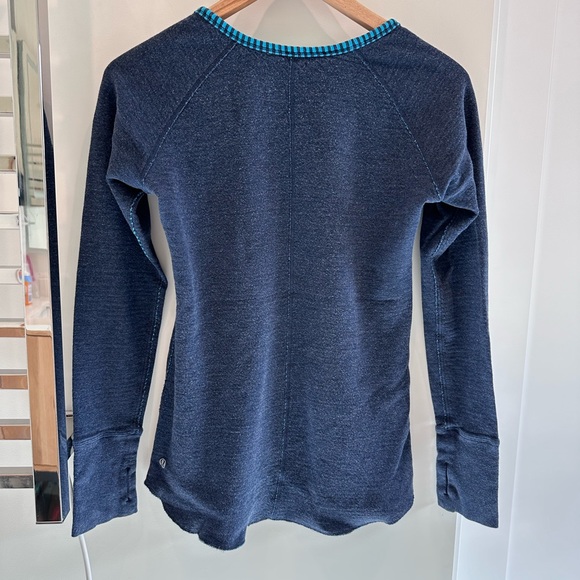 Lululemon Open Your Heart long sleeve crew neck navy sz 6 - Picture 3 of 10